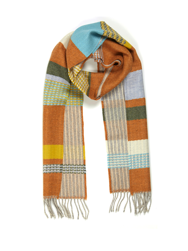 Wallace and Sewell Lambswool Osaka Scarf Gold